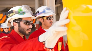 Shell employees at work