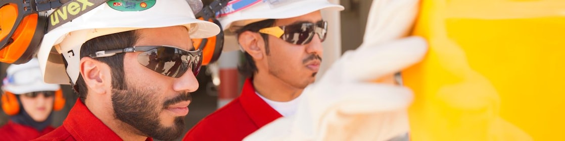 Shell employees at work