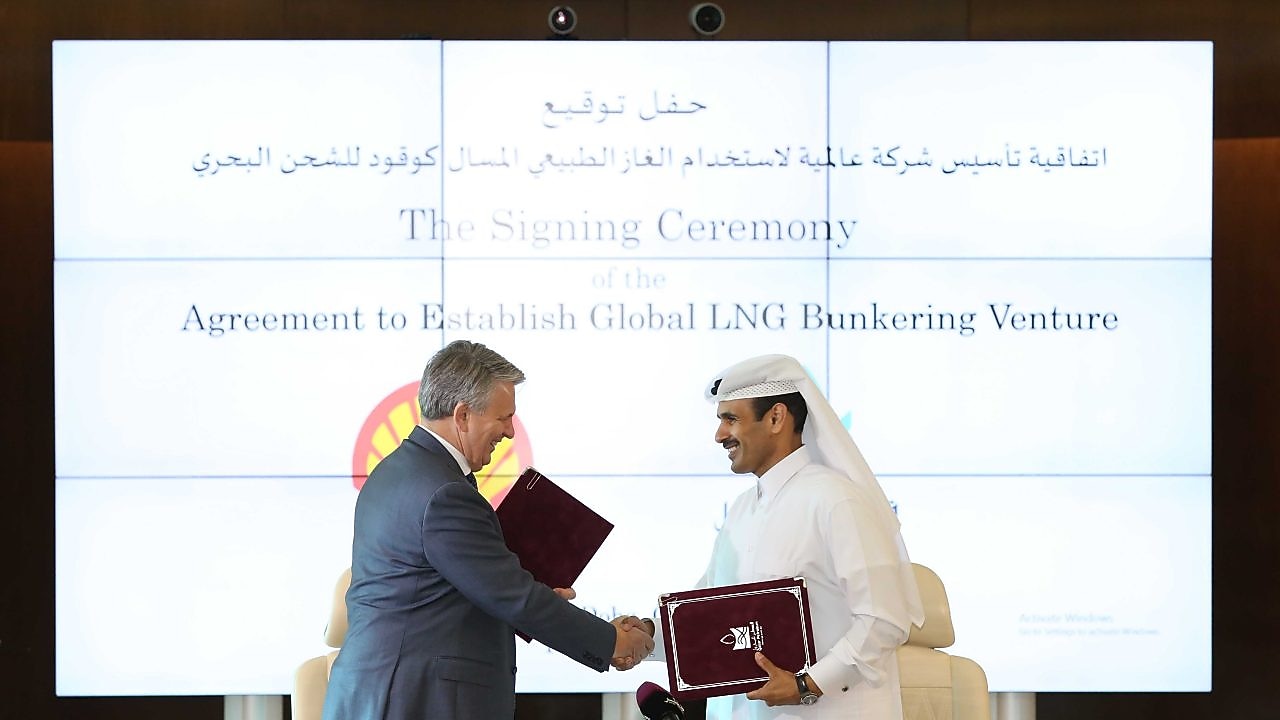 Two partners shaking hands