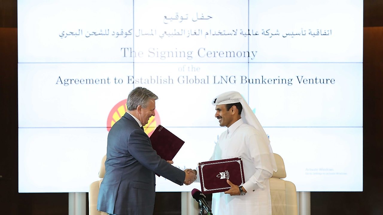 Two partners shaking hands