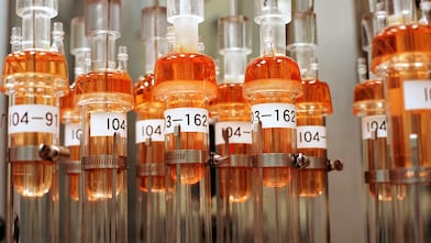 numbered test tubes