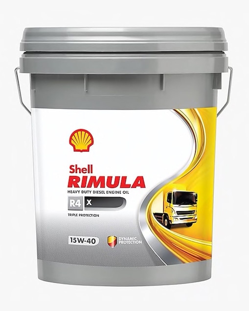 Shell Rimula R4X Pail, and 4 L Pack