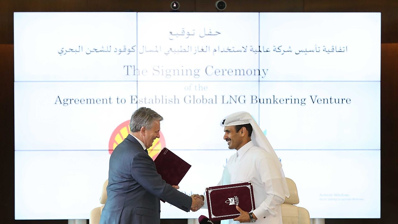 Two partners shaking hands