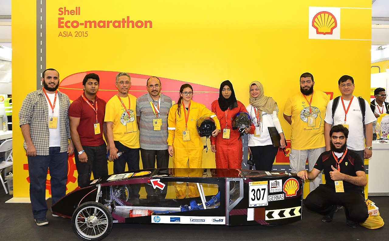 Team GernasS from Qatar University, Qatar with The Gernas 1 Gen 4 Prototype in Manila, Philippines